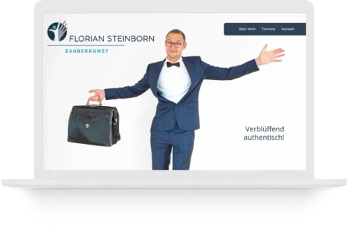 Auch_in_der_Unterhaltungsbranche_des_Zauberers_Florian_Steinborn_hat_AUGENKLANG_Webdesign_das_Angebot_und_die_Leistungen_mit_gutem_Grafikdesign_hervorgehoben